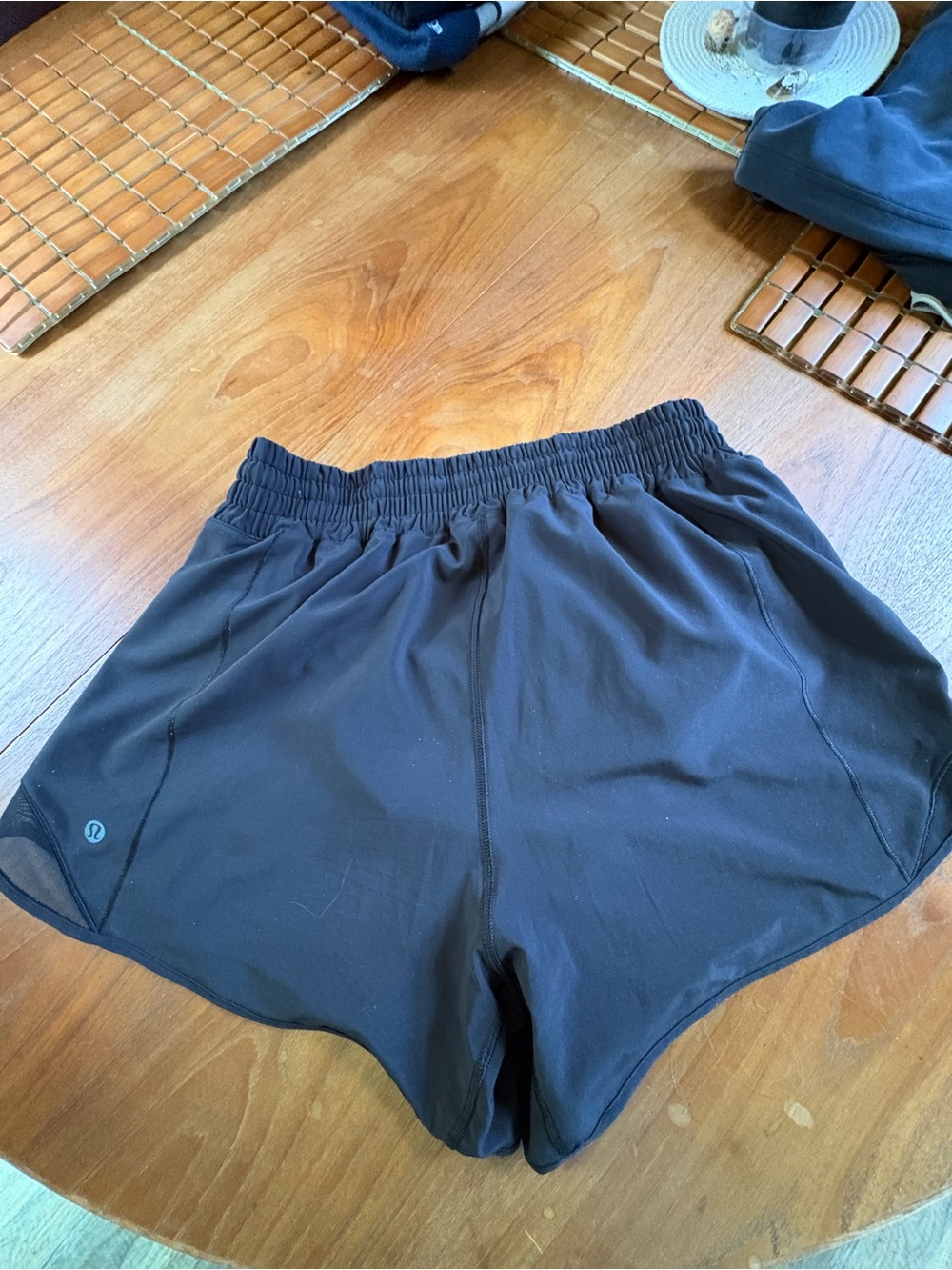 lululemon athletica Black Women's Athletic Shorts with Elastic Waist